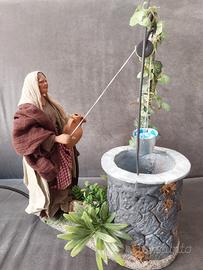 Statuina Presepe terracotta cm. 23 con movimento 