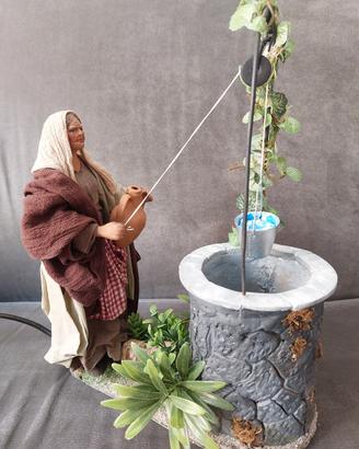 Statuina Presepe terracotta cm. 23 con movimento 