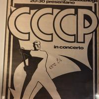 Manifesto originale concerto CCCP 1986