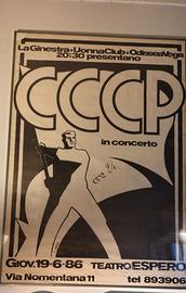 Manifesto originale concerto CCCP 1986