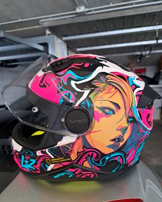 Casco moto bambina 7-9 anni