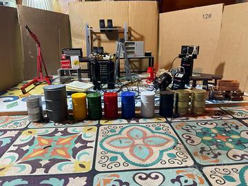 Oggetti vari per diorama scala 1/18