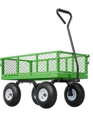 Carrello da Giardino in Acciaio 408,23 kg su Ruote