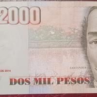 banconota Colombia 2000 Pesos 