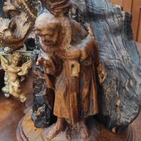 antiche sculture in legno artigianali 