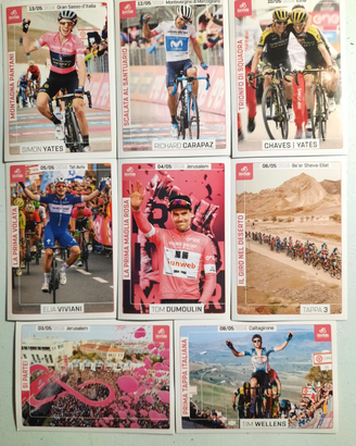 Bustine e figurine del 101" Giro d'Italia 2018