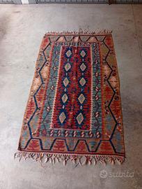 TAPPETO KILIM FATTO A MANO TURCHIA VINTAGE