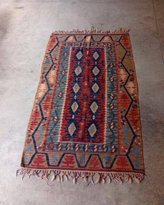 TAPPETO KILIM FATTO A MANO TURCHIA VINTAGE