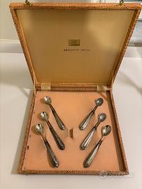 Set cucchiaini caffe argento 800
