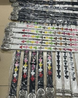 Cinture chrome hearts nere e bianche novara nuove