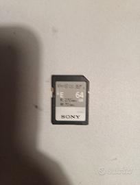 scheda per macchina fotografica sony 64 gb