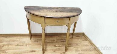 Tavolo consolle Direttorio a mezza luna, inizio '8