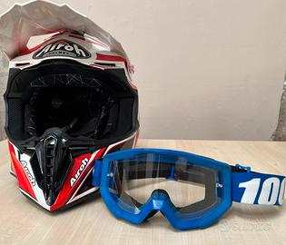 Casco Airoh Twist Shading Red Gloss M + mascherina