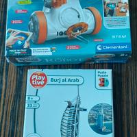 Mio Robot Clementoni e Puzzle 3D Play-tive nuovi