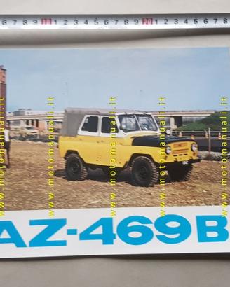 UAZ 469 B 1972 depliant originale auto ITALIANO
