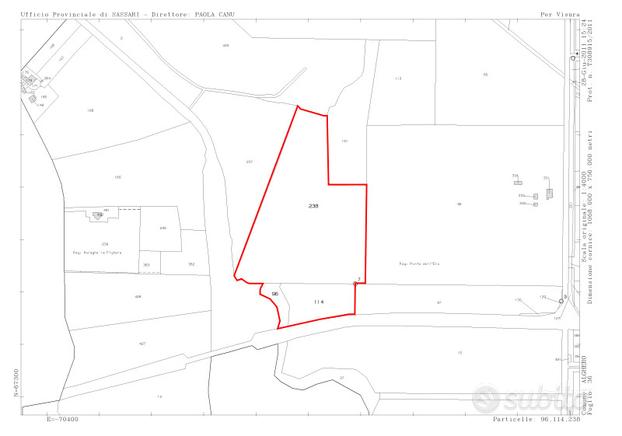 Terreno 1500 metri da Fertilia