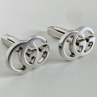 VINTAGE Gemelli argento GUCCI GG scrigno scatola