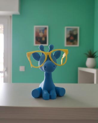 Giraffa con occhiali – statuetta decorativa stampa