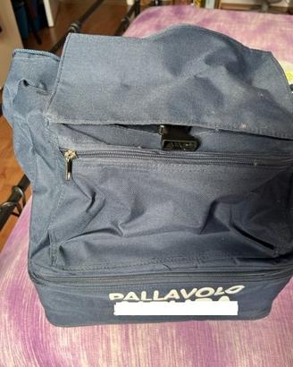 Borsa sportiva pallavolo colore blu adatta per bam