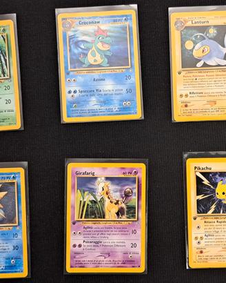 Carte Pokemon Neo Genesis, 1a edizione