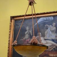 Antico lampadario stile Art Déco anni 40