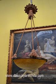 Antico lampadario stile Art Déco anni 40