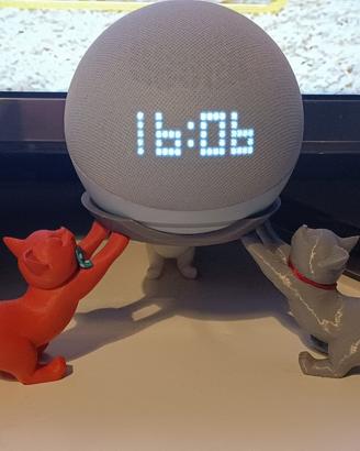supporto Alexa Echo Dot 4 e 5  gatti Aristogatti