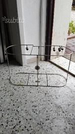 Supporto porta parabordi inox