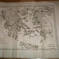 Cartina dell'800, Grecia e isole greche