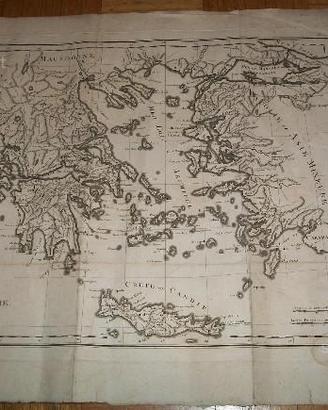 Cartina dell'800, Grecia e isole greche