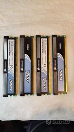 4 RAM CORSAIR DDR2 XMS2 2Gb - 6400 800MHz