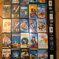 videocassette cartoni animati +film 