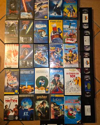 videocassette cartoni animati +film 