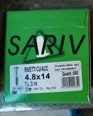 Rivetti in rame
