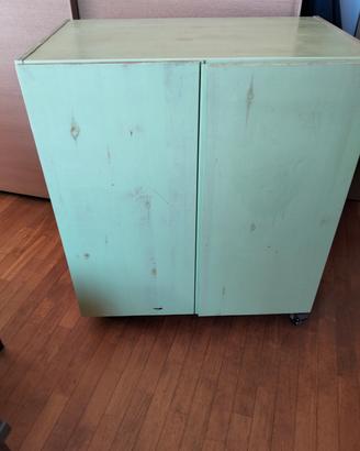 mobile con scaffali chiuso