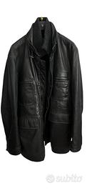 Giaccone in pelle da uomo