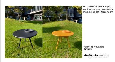 Tavolini in metallo outdoor