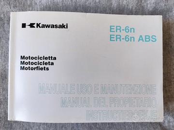 KAWASAKI ER-6n MANUALE in Italiano MAI UTILIZZATO
