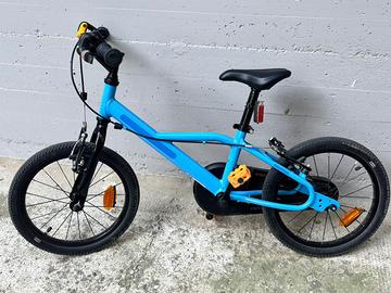 Bici bambino 4-6 anni DISCOVER 500 16" azzurra