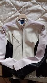 Giacca di pelle stile biker Sandro Ferrone