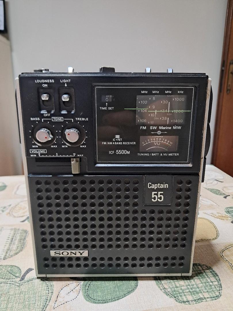 Radio Sony ICF-5500M Skysensor 55 - 4 Bandes FM/SW/Marine/MW - Non Testée (pour Pièces)