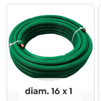 Rotolo 50mt  tubo rame rivest.verde d.16 (nuovo)