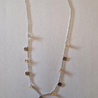 collana girocollo,acciaio, albero vita e strass