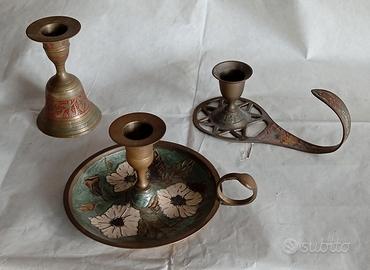 Porta candela 3 pezzi