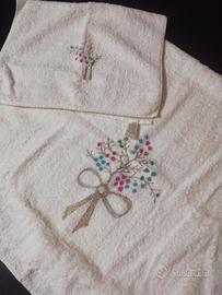 set asciugamani da bagno viso e ospite