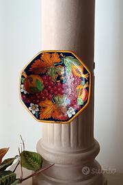 Piatto Ceramica Toscana Dipinto a Mano 