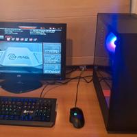 PC game RTX 3060TI, Ryzen7 8700F, 16GB con Monitor