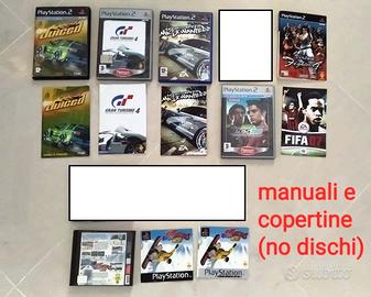 Manuali Copertine Custodie (PS2, PS1) [no dischi]