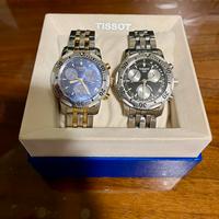 TISSOT PRS 200 Acciaio / Nero - Blu / Oro