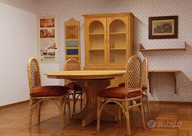 Salotto - Vimini intrecciato e canne di bambù